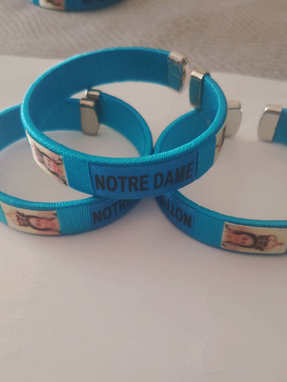 Religious Blue Notre Dame bracelet 3 for $20